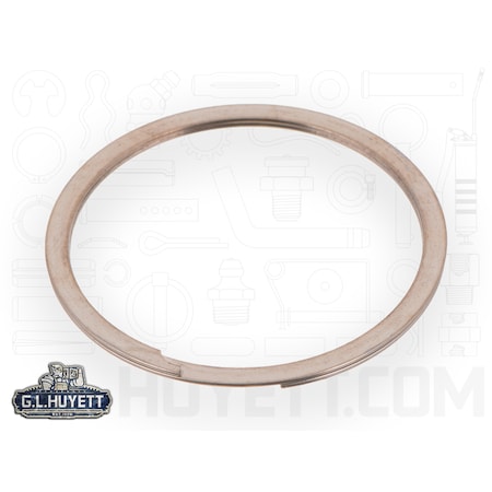 External Retaining Ring, 18-8 Stainless Steel Plain Finish, 1.125 In Shaft Dia